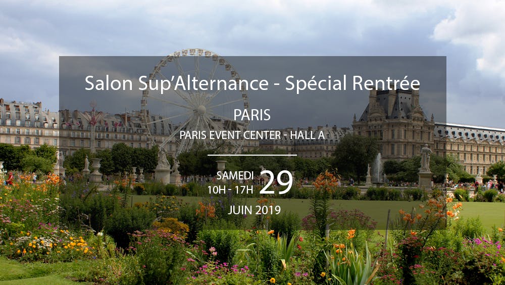 Salon Sup'Alternance Studyrama Paris Juin 2019