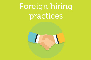 Hiring practices abroad