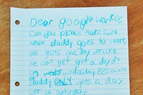 Little Girl writes to Google