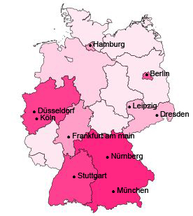 Carte Allemagne