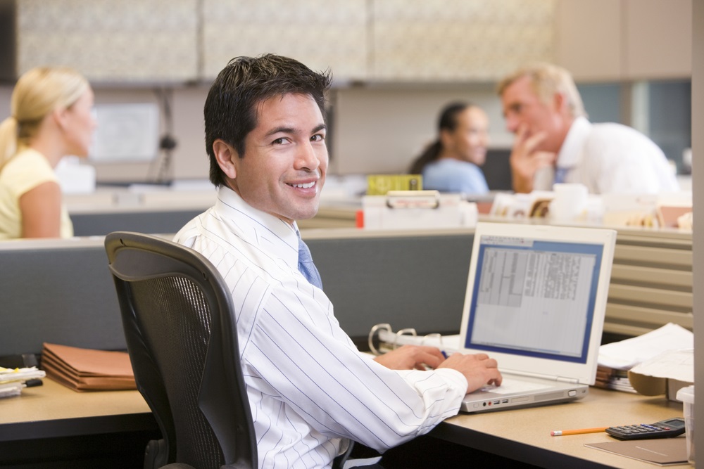 Happy businessman