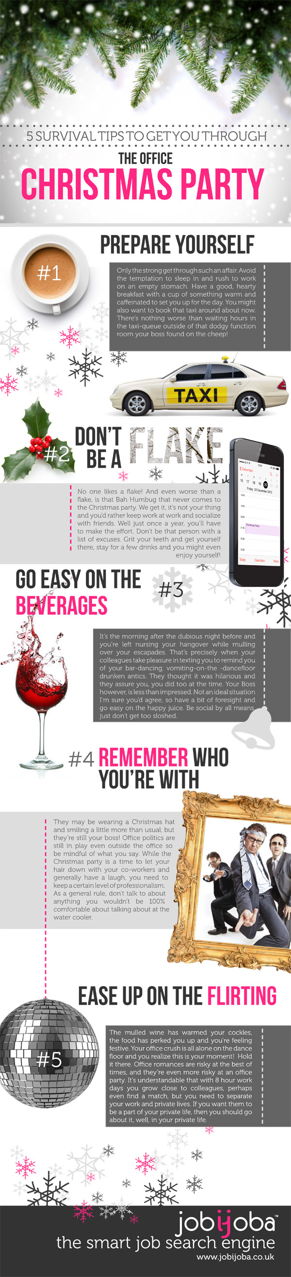 Infographic - How to survive the office christmas party